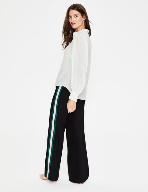 Blouson Sleeve Silk Shirt - Ivory Blouson Sleeve Silk Shirt - Ivory