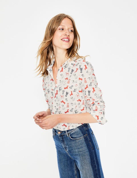Modern Classic Shirt - Ivory, Doodle Dog Small Modern Classic Shirt - Ivory, Doodle Dog Small