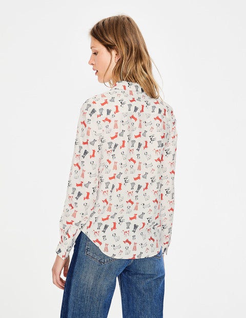 Modern Classic Shirt - Ivory, Doodle Dog Small Modern Classic Shirt - Ivory, Doodle Dog Small