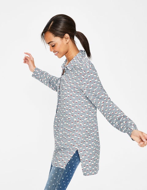 Drop Hem Blouse - Breeze, Dandelion Bud Drop Hem Blouse - Breeze, Dandelion Bud