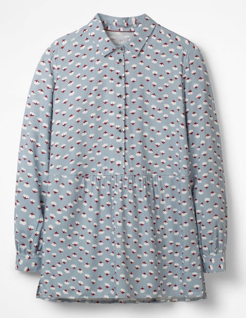 Drop Hem Blouse - Breeze, Dandelion Bud Drop Hem Blouse - Breeze, Dandelion Bud