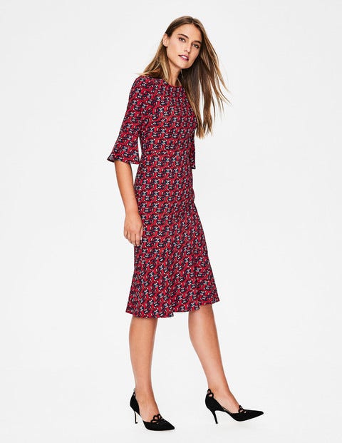 Flippy Pencil Dress - Poinsettia, Wallflower Flippy Pencil Dress - Poinsettia, Wallflower