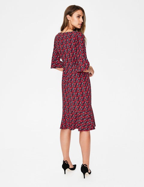 Flippy Pencil Dress - Poinsettia, Wallflower Flippy Pencil Dress - Poinsettia, Wallflower
