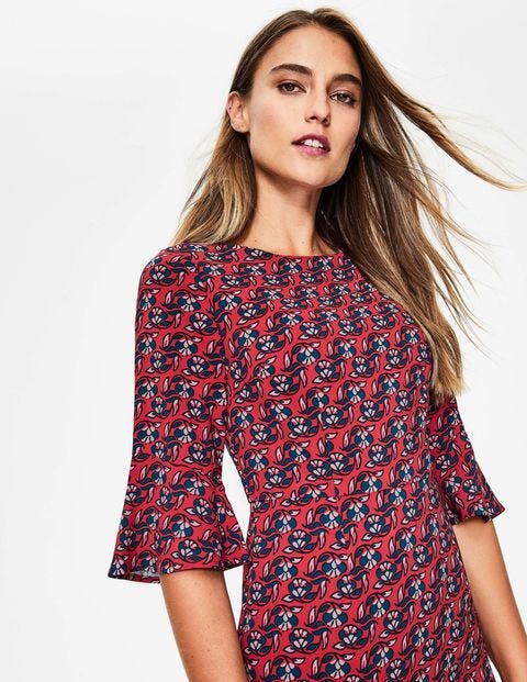Flippy Pencil Dress - Poinsettia, Wallflower Flippy Pencil Dress - Poinsettia, Wallflower