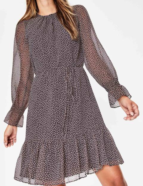 Libby Dress - Black and Milkshake Petal Libby Dress - Black and Milkshake Petal