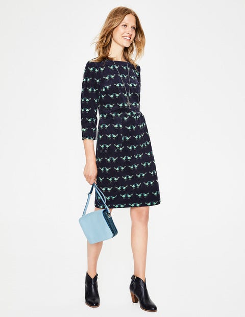 Amber Dress - Navy Love Birds Amber Dress - Navy Love Birds