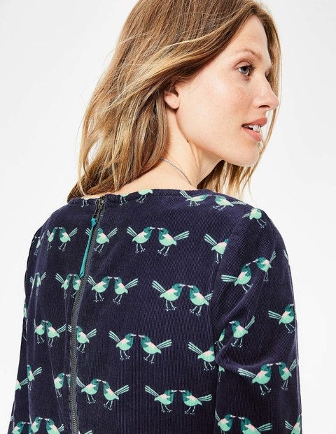 Amber Dress - Navy Love Birds Amber Dress - Navy Love Birds