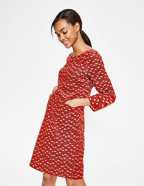 Amber Kleid - Kastanienbraun, Löwenzahnknospe Amber Kleid - Kastanienbraun, Löwenzahnknospe