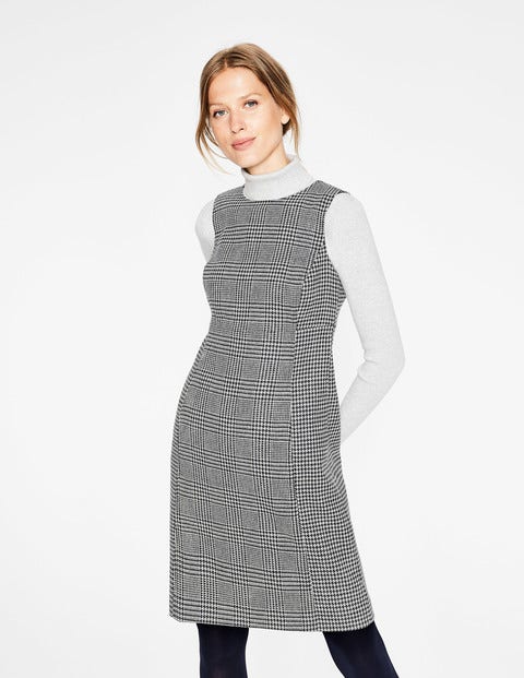 Rosie Tweed Dress - Navy and Ivory Prince of Wales Rosie Tweed Dress - Navy and Ivory Prince of Wales
