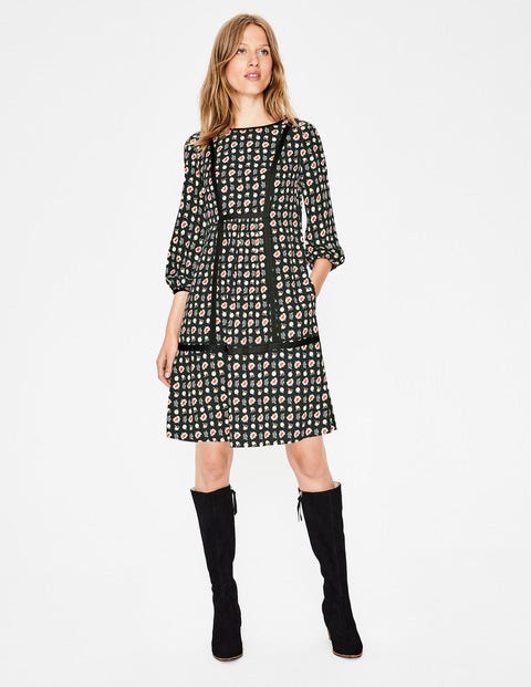 Robe Luna - Herbier noir Robe Luna - Herbier noir