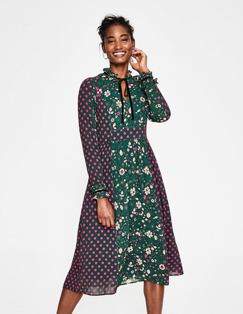 Cecilla Midi Dress - Chatsworth Green Bloom Cecilla Midi Dress - Chatsworth Green Bloom
