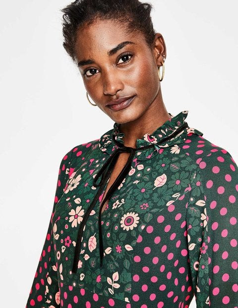 Cecilla Midi Dress - Chatsworth Green Bloom Cecilla Midi Dress - Chatsworth Green Bloom