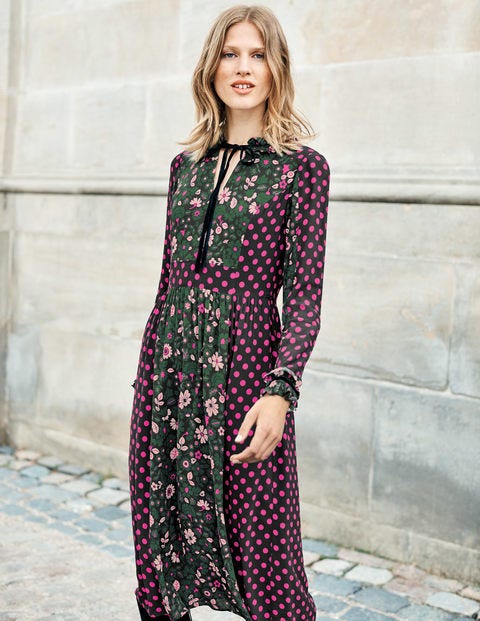 Cecilla Midi Dress - Chatsworth Green Bloom Cecilla Midi Dress - Chatsworth Green Bloom