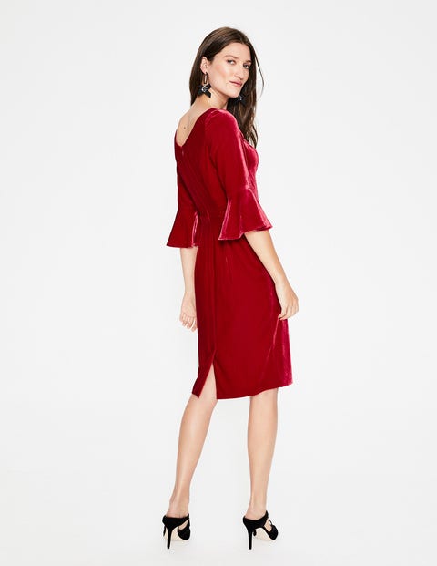 Aubrey Velvet Dress - Poinsettia Aubrey Velvet Dress - Poinsettia