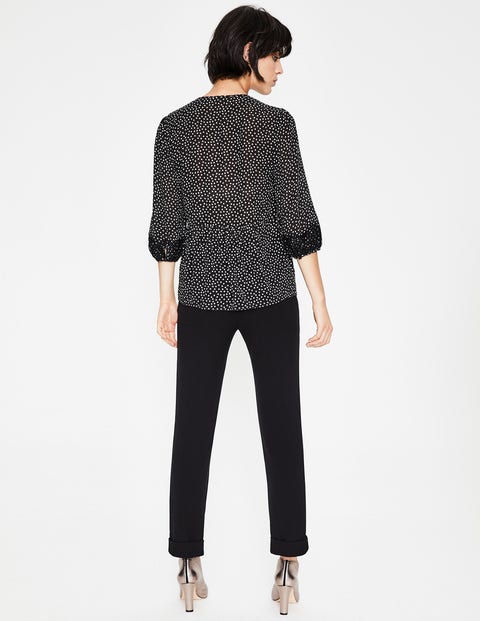 Cynthia Top - Black, Scattered Spot Cynthia Top - Black, Scattered Spot