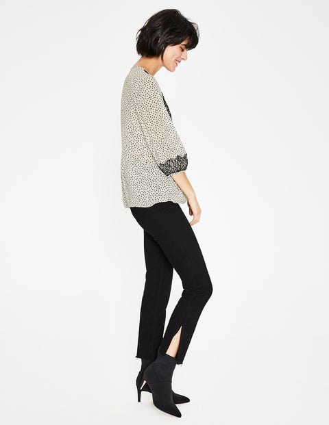 Cynthia Top - Ivory, Scattered Spot Cynthia Top - Ivory, Scattered Spot