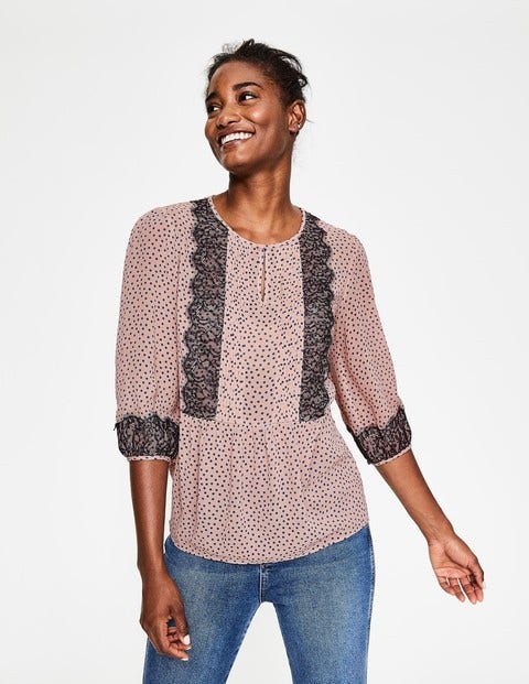 Cynthia Top - Milkshake, Scatter Spot Cynthia Top - Milkshake, Scatter Spot