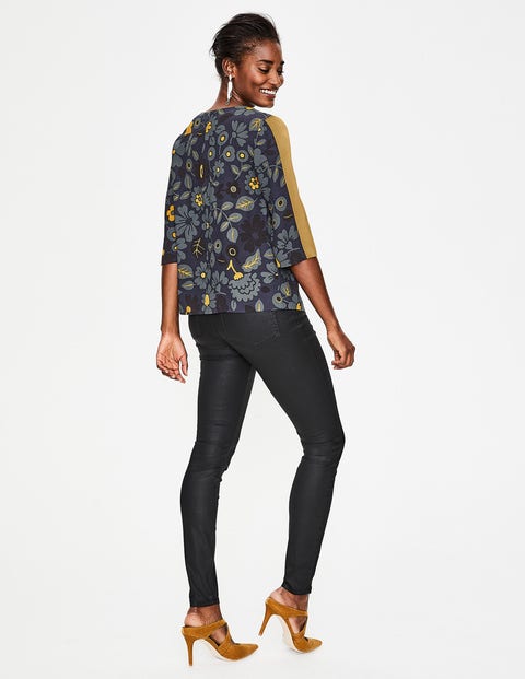 Leonora Top - Navy and Trumpet, Bloom Leonora Top - Navy and Trumpet, Bloom