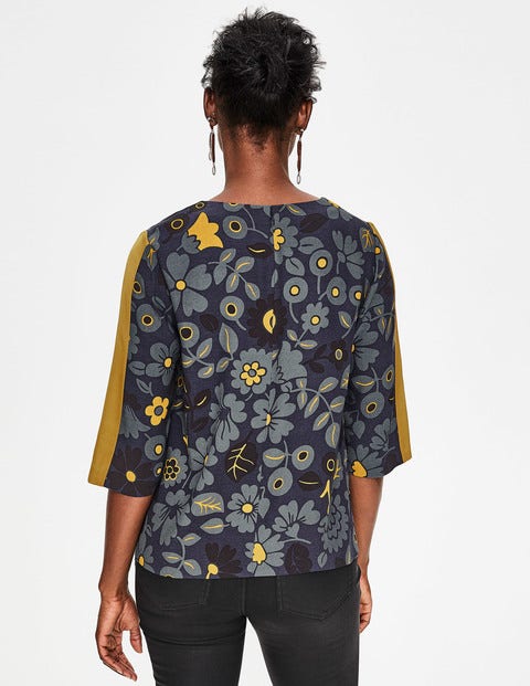 Leonora Top - Navy and Trumpet, Bloom Leonora Top - Navy and Trumpet, Bloom