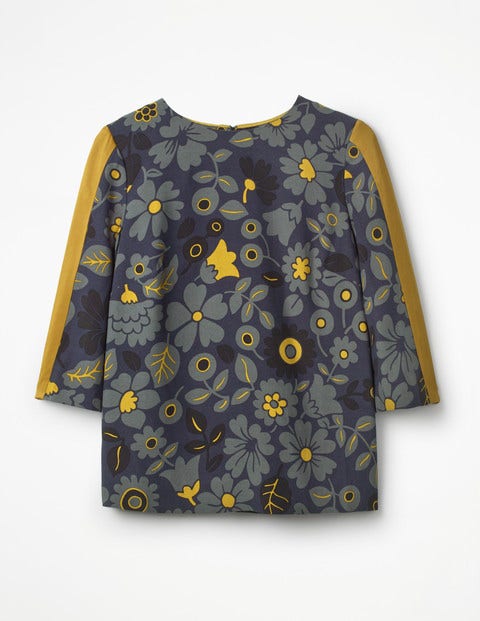 Leonora Top - Navy and Trumpet, Bloom Leonora Top - Navy and Trumpet, Bloom