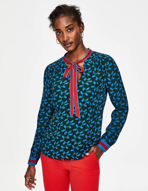 Riley Blouse - Chatsworth Green, Trellis Riley Blouse - Chatsworth Green, Trellis