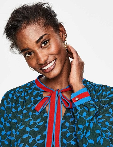 Riley Blouse - Chatsworth Green, Trellis Riley Blouse - Chatsworth Green, Trellis