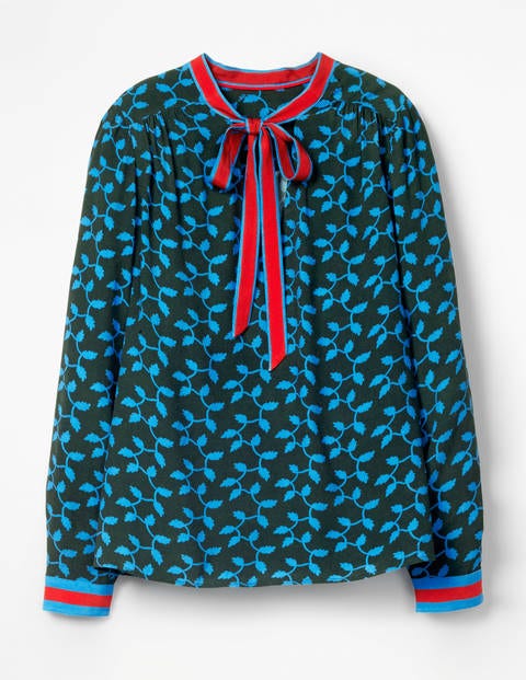 Riley Blouse - Chatsworth Green, Trellis Riley Blouse - Chatsworth Green, Trellis