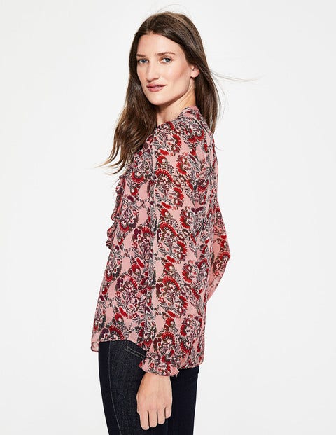 Amalie Blouse - Blush, Flourish Small Amalie Blouse - Blush, Flourish Small