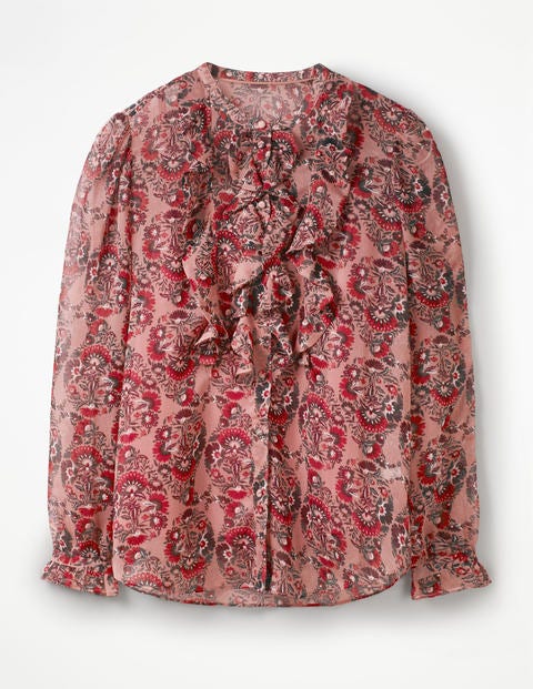 Amalie Blouse - Blush, Flourish Small Amalie Blouse - Blush, Flourish Small