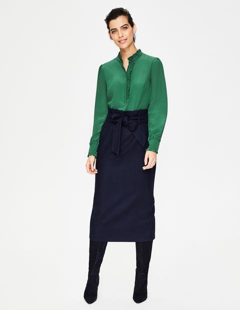 Chemise Romaine En Soie - Vert amazonien Chemise Romaine En Soie - Vert amazonien
