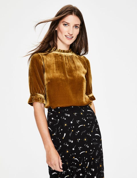Adora Velvet Top - Trumpet Adora Velvet Top - Trumpet