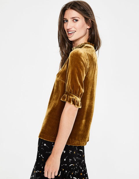 Adora Velvet Top - Trumpet Adora Velvet Top - Trumpet