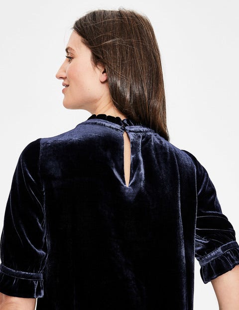 Adora Velvet Top - Whale Grey Adora Velvet Top - Whale Grey