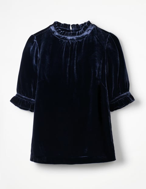 Adora Velvet Top - Whale Grey Adora Velvet Top - Whale Grey