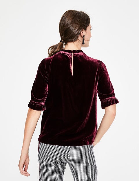 Adora Velvet Top - Mulled Wine Adora Velvet Top - Mulled Wine
