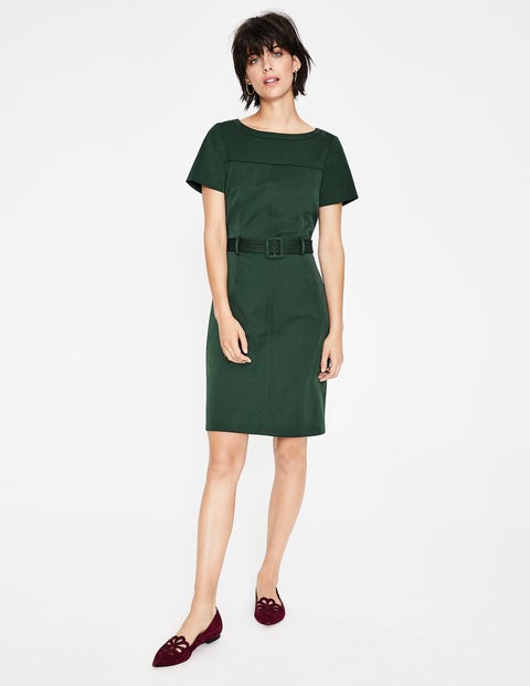 Anita Stitch Detail Dress - Chatsworth Green Anita Stitch Detail Dress - Chatsworth Green