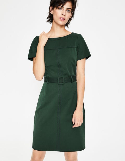 Anita Stitch Detail Dress - Chatsworth Green Anita Stitch Detail Dress - Chatsworth Green