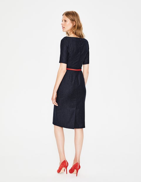 Cresswell Pinstripe Dress - Navy Pinstripe Cresswell Pinstripe Dress - Navy Pinstripe