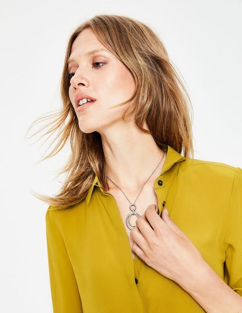 Silk Shirt - Hot Mustard Silk Shirt - Hot Mustard