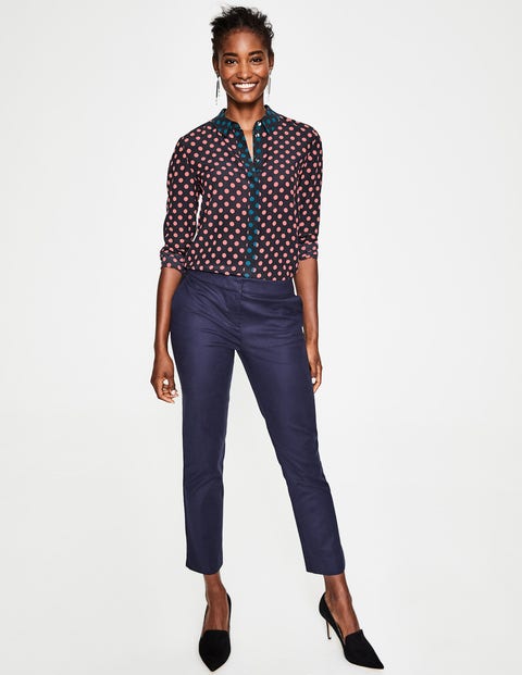 Silk Shirt - Blush Regular Spot Silk Shirt - Blush Regular Spot