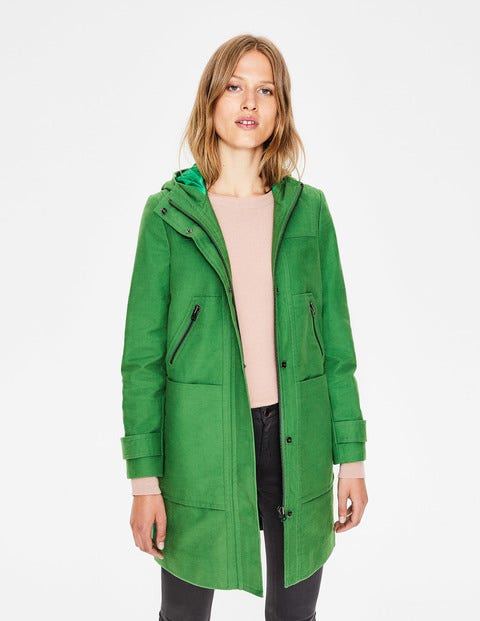 Duffle-Coat En Velours De Coton - Vert intense Duffle-Coat En Velours De Coton - Vert intense