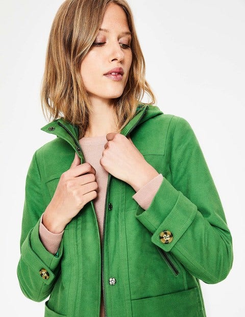 Duffle-Coat En Velours De Coton - Vert intense Duffle-Coat En Velours De Coton - Vert intense
