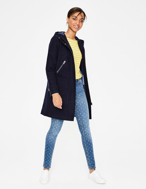 Moleskin Duffle Coat - Navy Moleskin Duffle Coat - Navy