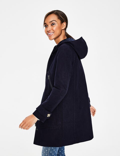 Moleskin Duffle Coat - Navy Moleskin Duffle Coat - Navy