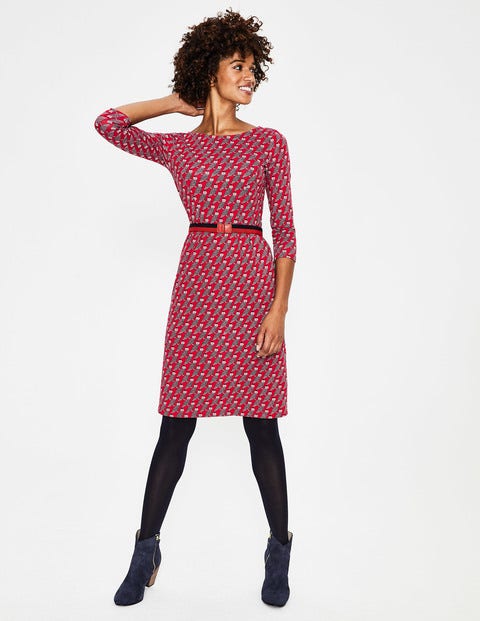 Elastic Waist Belt - Post Box Red and Navy Stripe Elastic Waist Belt - Post Box Red and Navy Stripe