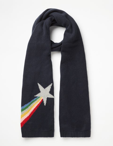 Novelty Scarf - Navy Shooting Star Novelty Scarf - Navy Shooting Star