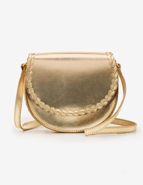Lingfield Mini Saddle Bag - Gold Metallic Lingfield Mini Saddle Bag - Gold Metallic