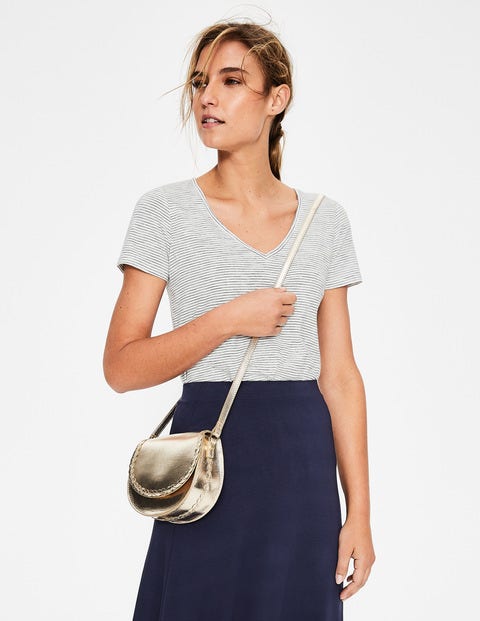 Lingfield Mini Saddle Bag - Gold Metallic Lingfield Mini Saddle Bag - Gold Metallic