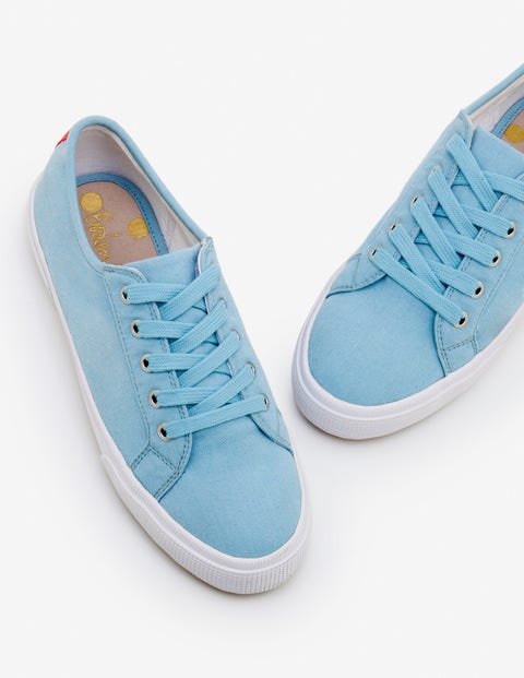 Canvas Plimsolls - Heron Blue | Boden UK