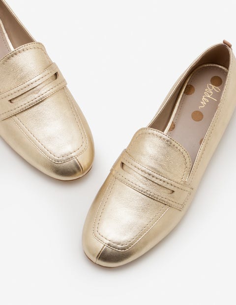 Georgina Loafers - Gold Metallic Georgina Loafers - Gold Metallic
